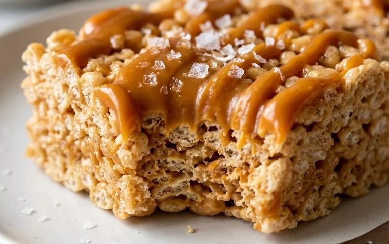 Brown Butter Dulce de Leche Rice Krispie Treats