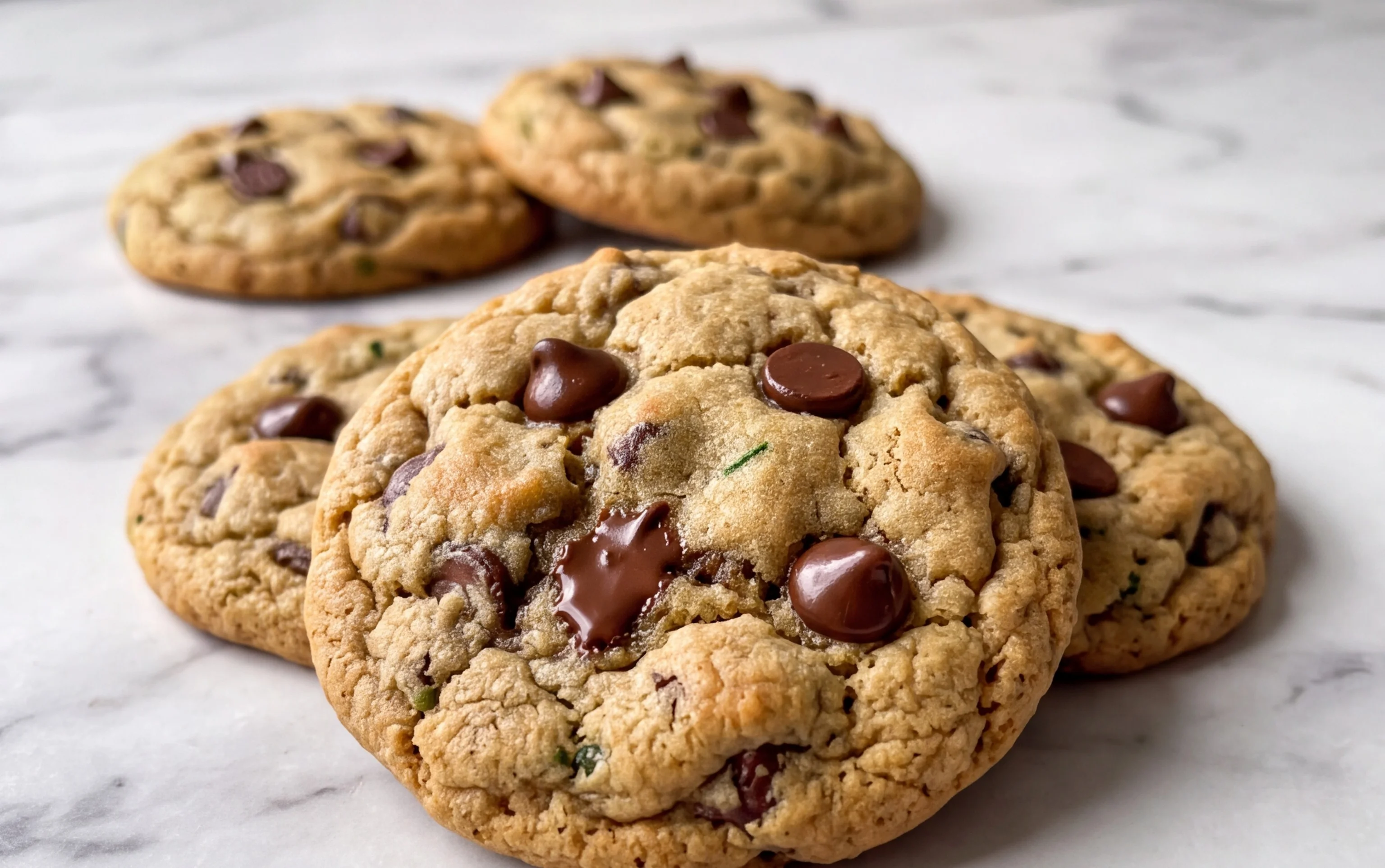 Chewy Zucchini Chocolate Chip Oatmeal Cookies
